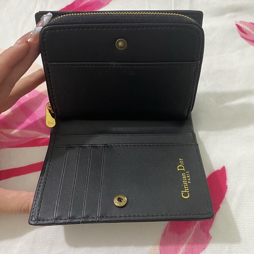 Dior Blue Oblique 30 Montaigne Lotus Wallet - Picture 7 of 9